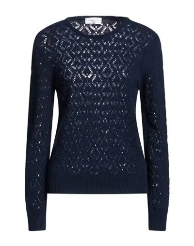 Bellwood Woman Sweater Midnight Blue Size S Wool, Cashmere