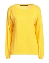 Bellwood Woman Sweater Ocher Size L Cotton In Yellow