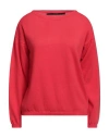 Bellwood Woman Sweater Red Size Xl Cotton