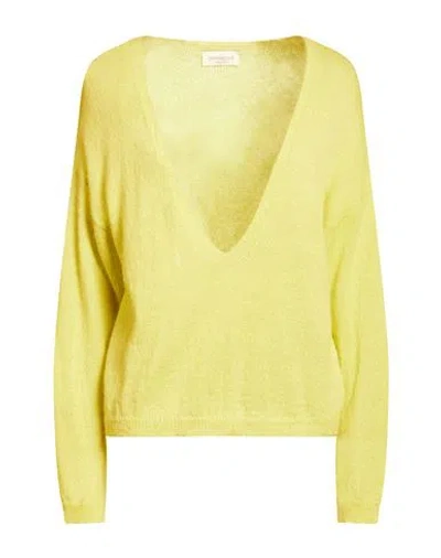 Bellwood Woman Sweater Yellow Size S Polyamide, Alpaca Wool, Acrylic