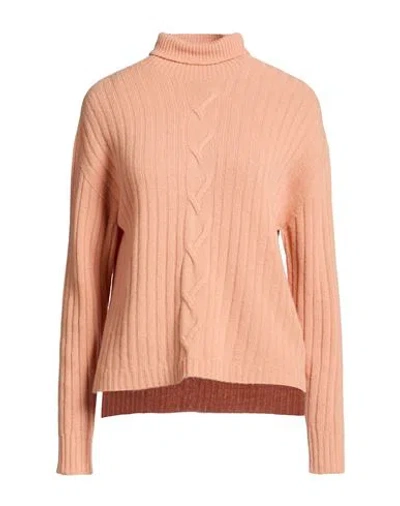 Bellwood Woman Turtleneck Apricot Size S Wool, Cashmere In Pink