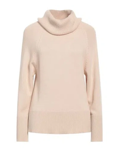 Bellwood Woman Turtleneck Beige Size Xl Polyamide, Wool, Viscose, Cashmere