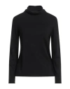 Bellwood Woman Turtleneck Black Size M Viscose, Polyester, Nylon In Black