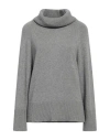 Bellwood Woman Turtleneck Grey Size Xl Polyamide, Wool, Viscose, Cashmere In Grey