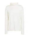 Bellwood Woman Turtleneck Ivory Size L Viscose, Polyester, Polyamide In White