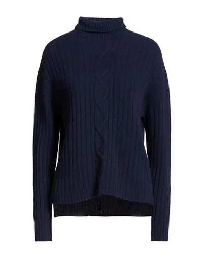 Bellwood Woman Turtleneck Midnight Blue Size S Wool, Cashmere In Black