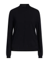 Bellwood Woman Turtleneck Midnight Blue Size M Wool, Viscose, Cashmere, Polyamide