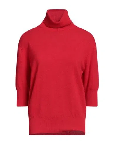 Bellwood Woman Turtleneck Red Size Xs Merino Wool, Cashmere