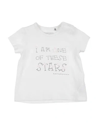 Bellybutton Babies'  Newborn Girl T-shirt White Size 0 Cotton, Elastane