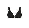Bélmuso Swimwear Women's Black Concha Bikini Top