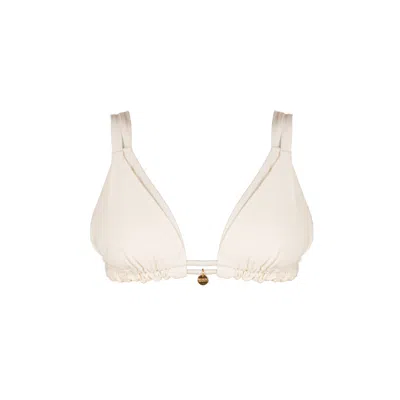 Bélmuso Swimwear Women's White Concha Bikini Top