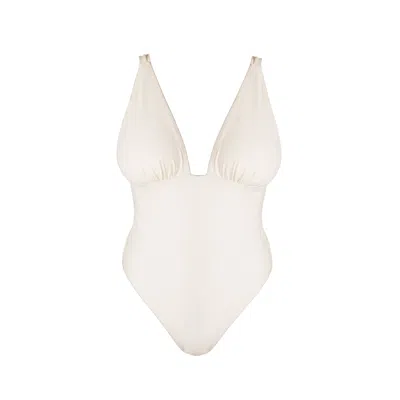 Bélmuso Swimwear Women's White Garça Swimsuit