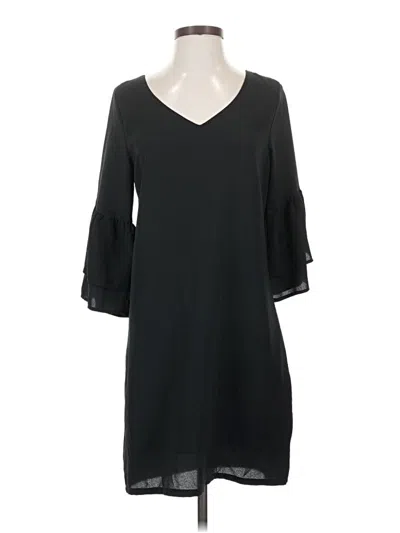 Pre-owned Belongsci 3/4 Sleeve Blouse In Black