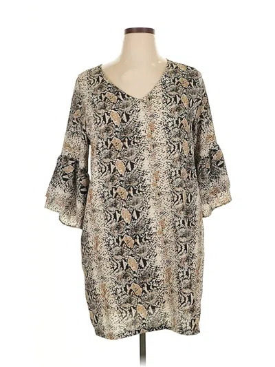 Pre-owned Belongsci Casual Dress In Brown