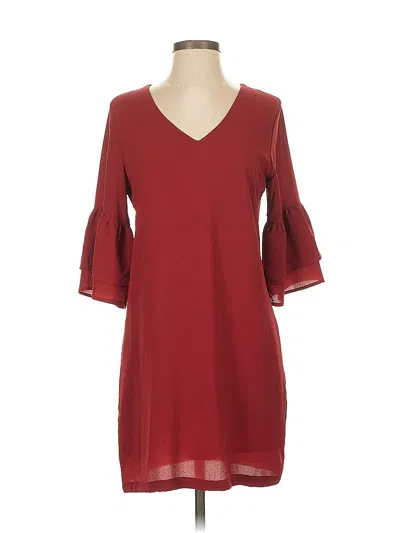 Pre-owned Belongsci Casual Dress In Burgundy
