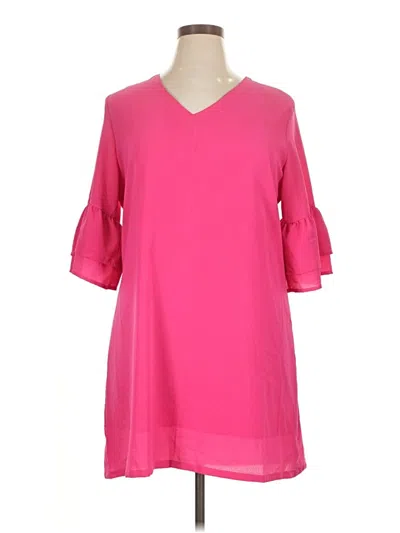 Pre-owned Belongsci Casual Dress In Pink