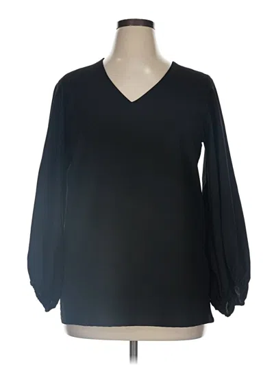 Pre-owned Belongsci Long Sleeve Blouse In Black