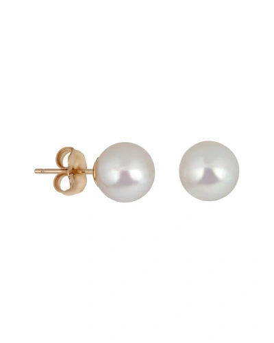 Belpearl 14k 6.5mm Akoya Pearl Earrings