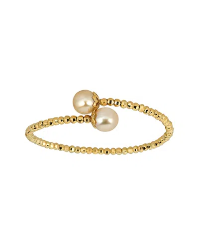 Belpearl 18k Over Silver 10-11mm South Sea Pearl Bracelet