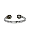 Belpearl Silver 12mm Tahitian Bangle Bracelet