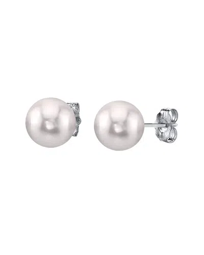 Belpearl Silver 6.5mm Pearl Stud Earrings In Multi