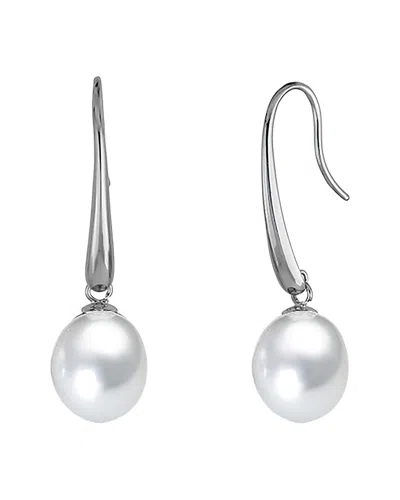 Belpearl Silver 8mm Pearl Dangle Earrings In Multi