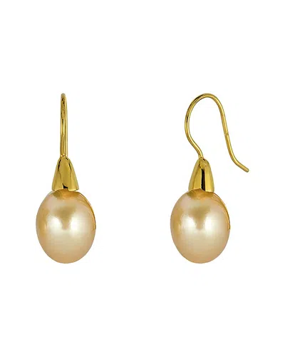 Belpearl Silver & Plated 8-9mm Pearl Dangle Earrings In Multi