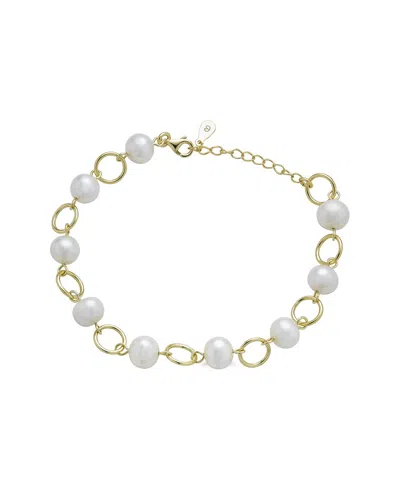 Belpearl Silver Pearl Bracelet In White