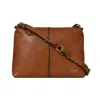 Belsac Women's Brown Ofelia Cognac Leather Crossbody In Brown