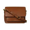 Belsac Women's Brown Olga Cognac Leather Crossbody In Brown