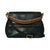 Belsac Women's Madicken Green Leather Crossbody In Green