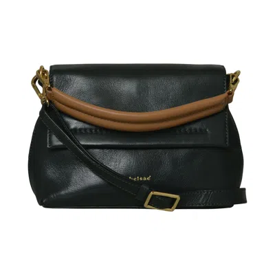 Belsac Women's Madicken Green Leather Crossbody