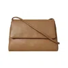 Belsac Women's Neutrals Roberta Camel Leather Clutch In Multi