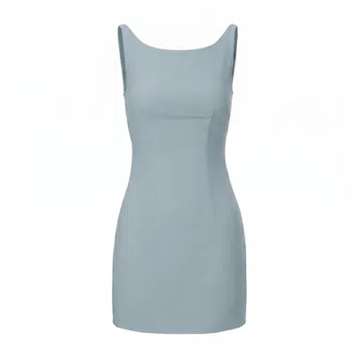 Belsize25 Women's Oto Series – Office To Off-duty Mini Dress In Blue