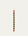 Belsnickel Brass 11-bell Leather Hanging Strap In Multi