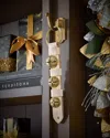 Belsnickel Enterprises 3 Solid Brass Bells In Ivory