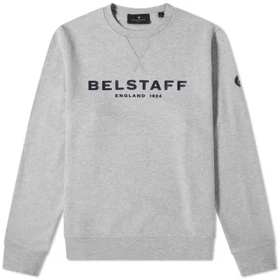Pre-owned Belstaff 1924 Sweatshirt Grey Melange Dark Ink In Gray