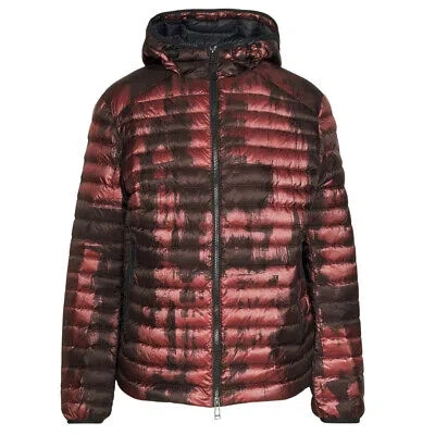 Pre-owned Belstaff Abstract Airframe Lava Red Down Filled Jacket