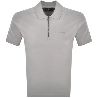 Belstaff Alloy Polo T Shirt Grey In Gray