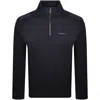 Belstaff Alloy Quarter Zip Sweatshirt Navy In Navy