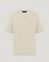 Belstaff Crewneck Short Sleeves Alloy T-shirt In Stone Beige