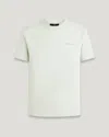 Belstaff Crewneck Short Sleeves Alloy T-shirt In Mercury