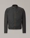 Belstaff Man Jacket Midnight Blue Size 42 Cotton In Black