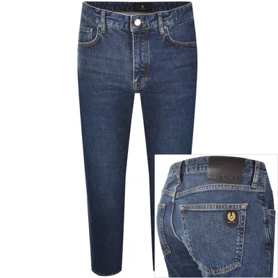 Belstaff B81 Slim Taper Jeans Washed Indigo In Blue