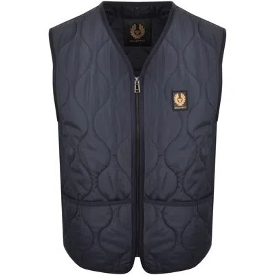 Belstaff Base Gilet Dark Ink Navy In Blue