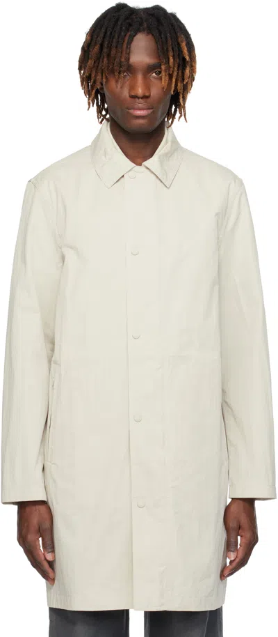 Belstaff Beige Drill Coat In Stone Beige