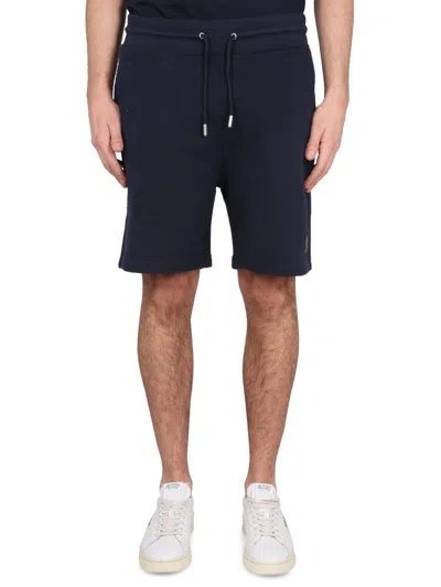 Belstaff Men Bermuda In Felpa In Blue