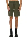 Belstaff Logo Embroidered Bermuda Shorts