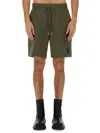 Belstaff Logo Embroidered Bermuda Shorts