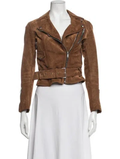 Pre-owned Belstaff Biker Jacket In Brown